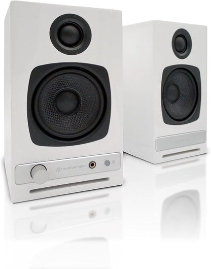 Audioengine A2-HD (HD3) Wireless Bluetooth PC and Computer Desktop Speakers with aptX HD - USB, RCA, Headphone Compatible