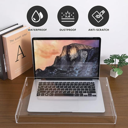 Veemoon Computer Acrylic Keyboard Cover Clear Mechanical Keyboard Dust Cover Computer Transparent Protector Protective Case 15.6inch Laptop Mouse