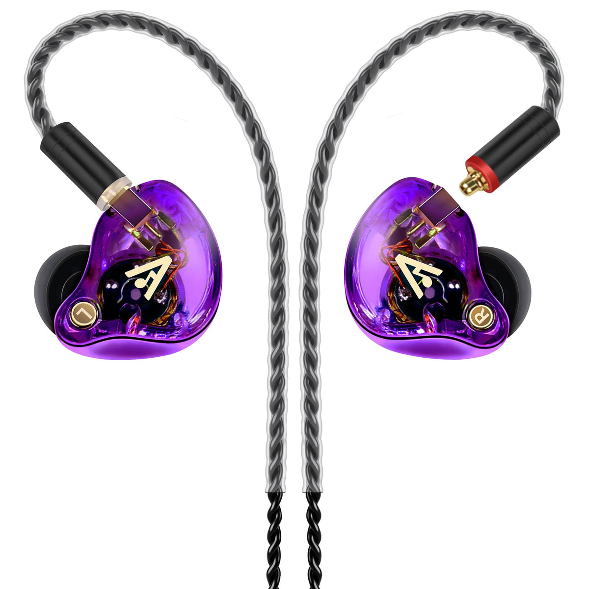 Audiovance Vibes 202 HiFi Wired Earbuds, IEM in-Ear Monitor Headphones
