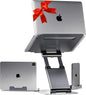 Ergonomic Laptop Stand for Desk, Adjustable Height up to 20", Laptop Riser Computer Pulpit Stand for Laptop, Portable Laptop Stands, Fits MacBook, Laptops 10 15 17 inches Laptop Holder and Laptop Desk