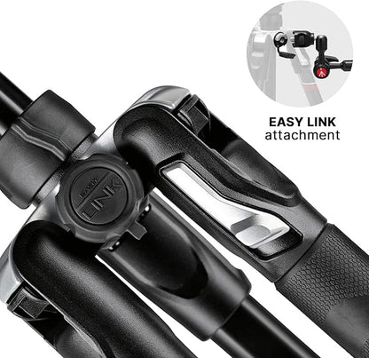Manfrotto Befree Advanced Camera Tripod Kit with Twist Closure, Travel Tripod Kit with Ball Head, Portable and Compact, Camera Tripod in Aluminum for DSLR, Reflex, Mirrorless, Camera Accessories