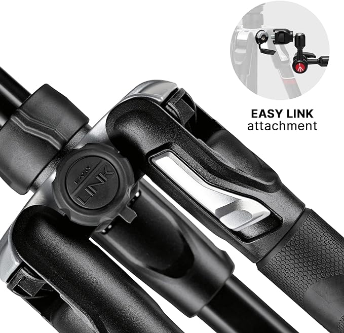 Manfrotto Befree Advanced Twist Camera Tripod Kit, Travel Tripod Kit with Fluid Head and Twist Closure, Portable and Compact, Carbon Camera Tripod for DSLR, Reflex, Mirrorless, Camera Accessories