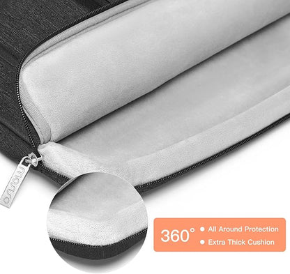 MOSISO 360 Protective Laptop Case 13.3 inch, 13-13.3 inch Laptop Sleeve Compatible with MacBook Air/Pro 13 / Pro 14, HP Dell ASUS Lenovo, Side Open Bag with 2 Raised&1 Flapover Pockets, Slate Gray