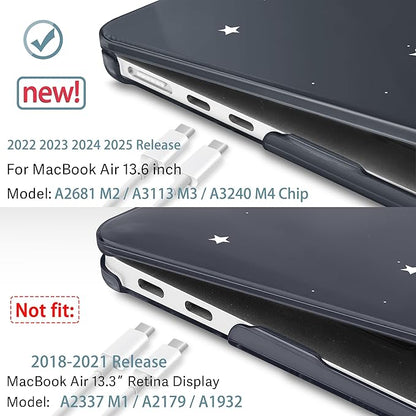 May Chen for MacBook Air 13.6 Inch Case 2025/2024/2023/2022 Release (Model A2681 A3113 A3240, M2 M3 M4 Chip) – Hard Shell Laptop Cover with Keyboard Cover & Screen Protector，Astronaut Space