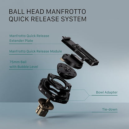 Tilta Hydra Articulating Car Mounting System with Suction Cups | Supports 75mm & 100mm Tripod Heads | Heavy Duty | Mount via Manfrotto & Arca | Stable & Secure (Electronic Suction Cups)
