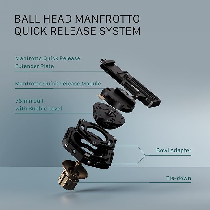 Tilta Hydra Articulating Car Mounting System | Supports 75mm & 100mm Tripod Heads | Heavy Duty | Mount via Manfrotto & Arca | Optional Electronic Suction Cups | Stable & Secure