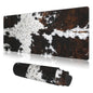 PPZCXWP Cowhide Mouse Pad Extended Large 31.5x11.8 Faux Fur Desk Mat