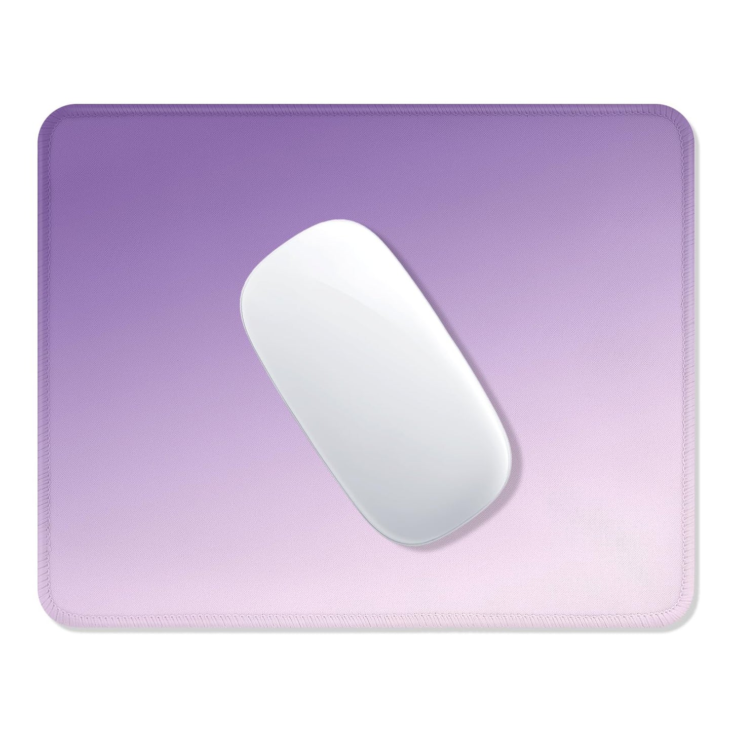 ITNRSIIET Mouse Pad Non-Slip Rubber Base Smooth Surface Stitched Edges Waterproof Durable Compatible with All Mice for Office & Gaming, Desk Accessory, 10.2x8.3x0.12 inch, Lavender Gradient