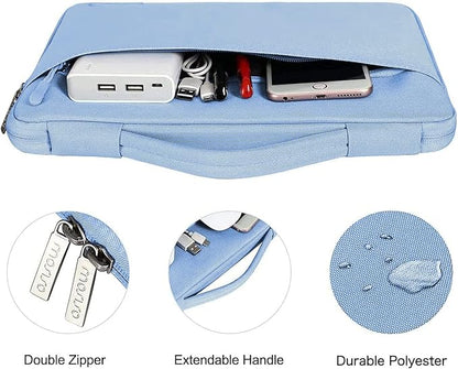 MOSISO Compatible with MacBook Air 13 inch Case 2025 2024 2023 2022 M4 A3240 M3 A3113 M2 A2681, Hard Shell&Sleeve Bag&Keyboard Skin&Webcam Cover&Screen Film for MacBook Air 13.6 inch, Air Blue