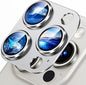 Uyiton Compatible with iPhone 15 Pro/iPhone 15 Pro Max Camera Lens Protector, [Not Easy to Break][Strong Adsorption][Case-Friendly] Metal Tempered Glass Rear Camera Screen Cover - Natural Titanium