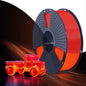 SUNLU PETG Glow in The Dark Filament, Luminous 3D Printer Filament 1.75mm, High Brightness and Long Time Glows PETG Filament, Dimensional Accuracy +/- 0.02mm, 1kg Spool. (Red, Glow Red)