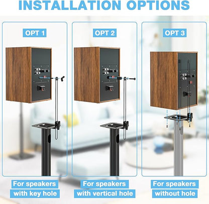 Rfiver Bookshelf Speaker Stands Pair from 32" to 43"