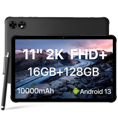 UMIDIGI 2K 11inch Rugged Tablet Android,Active T1 Octa-core 16GB RAM+128GB ROM,10000mAh,16+16+8MP Camera Waterproof Tablet with SIM Card Slot Unlocked/Stylus Pen/4G LTE/WiFi-5/BT 5.0/GPS,Warranty