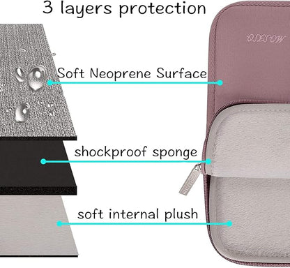 MOSISO Laptop Case 16 inch, 15-15.6 inch Laptop Sleeve Bag Compatible with MacBook Pro 16 inch, HP, Acer, Dell, Lenovo, ASUS Notebook, Neoprene Computer Sleeve Bag with Small Case, Brick Red