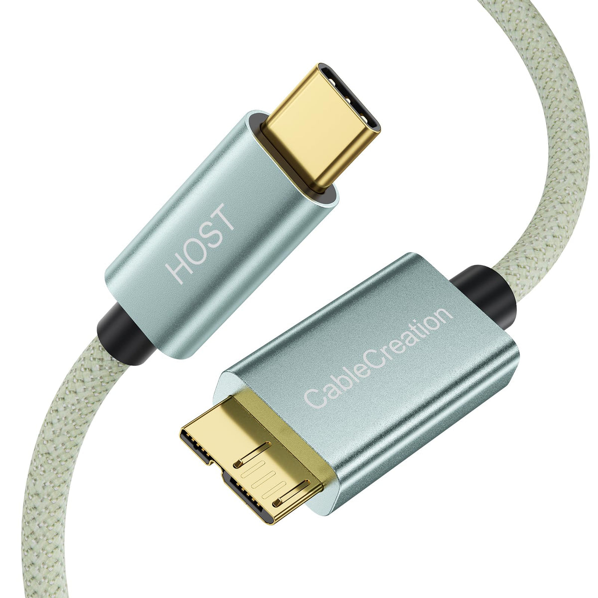USB C 3.1 Type C to Micro B Hard Drive Cable for iPhone/Laptop/Camera