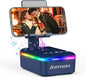 JTEMAN Gifts for Men Women,Cell Phone Stand with Bluetooth Speaker,LED Light,and Lanyard,Cool Tech Gadgets,Unique Birthday Gifts for Men Husband Mom Dad-Blue