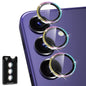 Avocase for Samsung Galaxy S24 Plus Camera Lens Protector, Individual Metal Ring Tempered Glass Lens Cover, [Strong Adsorption] Scratch Resistant Ultra-Thin HD Clear Lens Cover, 1 Set-Colorful Sparkly