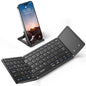 Samsers Full-Size Foldable Bluetooth Keyboard with Large Touchpad, Black