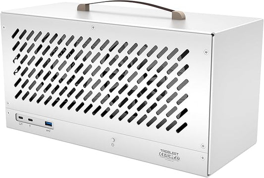 Compact eGPU Enclosure Compatible with Thunderbolt 3/4 USB4 40Gbps External GPU Dock Station with 600W PSU, Full Aluminum Chassis, NVIDIA/AMD PCIe Support, PD 85W Charging Support, Daisy Chain