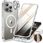 Miracase for iPhone 13 Case 6.1'',Full-Body Magnetic Clear Bumper Case with Built-in 9H Tempered Glass Screen Protector,Military Drop Protection Outdoor Phone Case — iPhone 16 Pro Max
