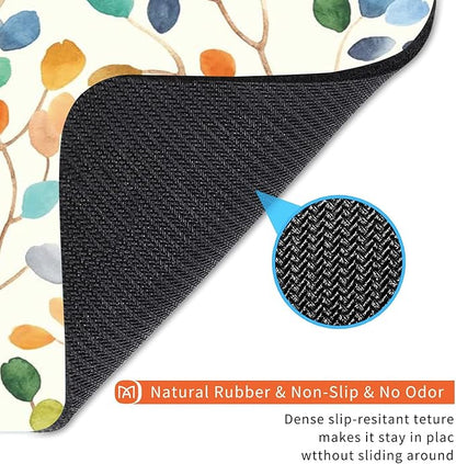 Square Mouse Pad Colorful Forest,Personalized Premium-Textured Custom Mouse Mat Design,Washable Mousepad Cloth,Non-Slip Rubber Base Computer Mouse Pads for Wireless Mouse