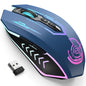 UHURU Wireless Gaming Mouse, Rechargeable 10000 DPI LED PC Mouse