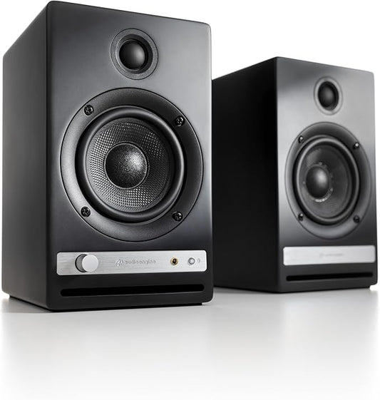 Audioengine HD4 Powered Bookshelf Speakers – Bluetooth 5.3 aptX Adaptive,