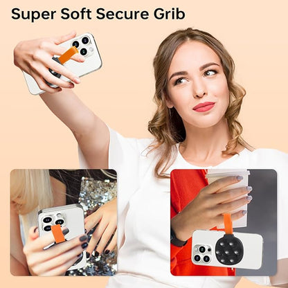 Magnetic Suction Cup Phone Mount, Ultra-Comfort Silicone Suction Grip Holder Stand for MagSafe, Hands-Free Mirror Shower Phone Holder Mount for TikTok/Video/Selfies/Shower