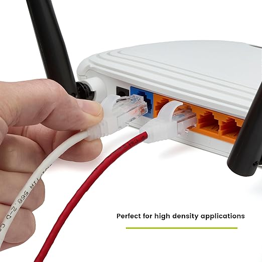 TRUECABLE Cat6 Component Rated Patch Cable, Unshielded (U/UTP), 10ft, Red, 28AWG Solid Copper, Snagless 10G High-Speed Ethernet Cable, PoE++ 4PPoE 100W, UL Listed, RoHS-3, 1 Pack