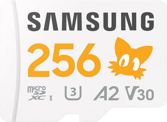 Samsung PRO Plus Sonic The Hedgehog 256GB microSDXC+Adapter, Up to 180MB/s
