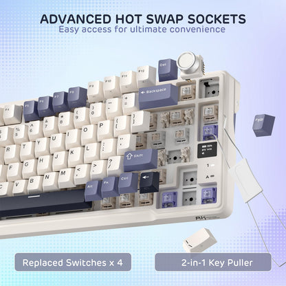 RK ROYAL KLUDGE L98 Wireless Mechanical Keyboard w/Southpaw Numpad