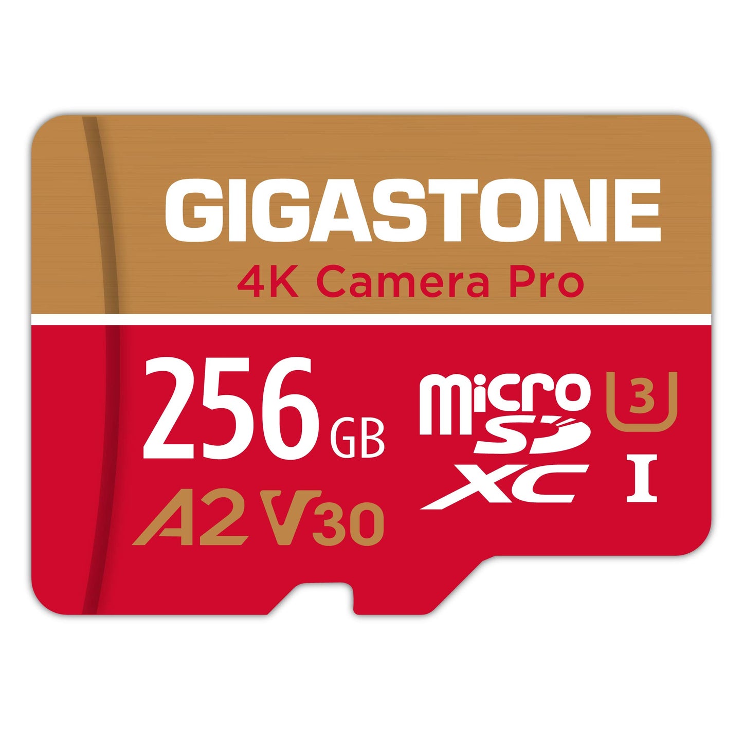 【5-Years Data Recovery】 GIGASTONE 256GB Micro SD Card, 4K Camera Pro, A2 V30 for Smartphone, Gopro, Action Cams, 4K UHD Video, Nintendo-Switch Compatible, Up to 100MB/s, UHS-I U3 C10 with Adapter