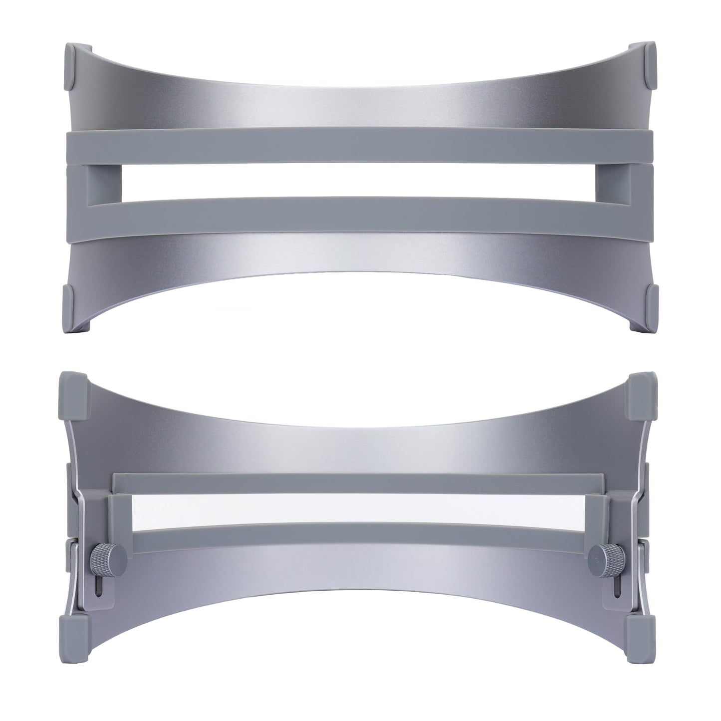 Psitek Adjustable Vertical Laptop Stand - 6061 Aluminum, CNC Precision, Anodized Finish, Fits All Laptops Including 17-inch, Ventilated Design, Anti-Slip Silicone Pads, ARC Shaped Stands