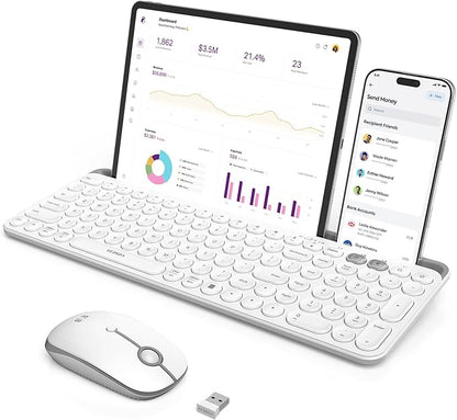 seenda CTU-301 Bluetooth Keyboard and Mouse Combo for iPad,White