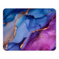 ITNRSIIET Mouse Pad with Stitched Edge Premium Textured Smooth Precise Operation Waterproof Washable Non-Slip Rubber Base Desktop Protection Mat, 10.2×8.3×0.12 inches, Rose Gold Leopard Print