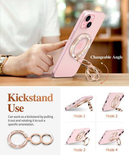 GVIEWIN Magnetic Phone Ring Holder, Compatible with MagSafe Phone Grip