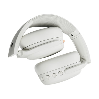 Skullcandy Crusher ANC 2 Wireless Over-Ear Bluetooth Headphones with Extra USB-C Charging Cable, Multi-Sensory Bass, Active Noise Cancelling, 60 Hours Battery, Microphone iPhone Android - Bone