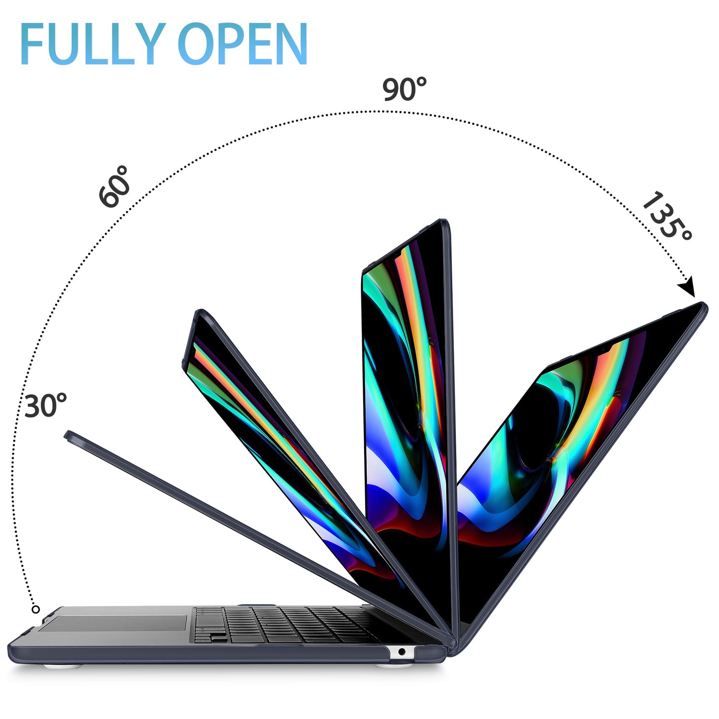 Mektron for 2026 MacBook Air 13-inch M5 Laptop Case A3449 with 13.6-inch Liquid Retina Display Fits 2025 A3240 M4 2024 A3113 M3 2023 A2681 M2 Printed Shell for MacBook Air 13.6", Dahlia Flower C035