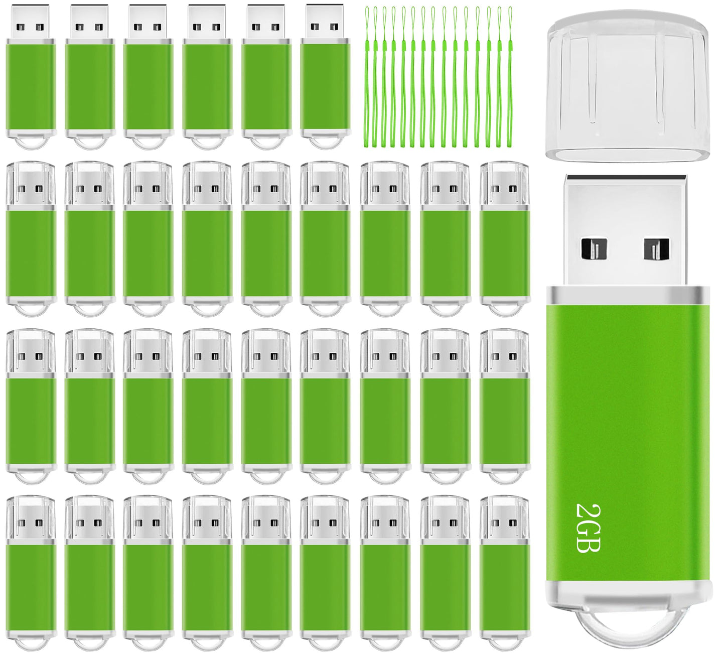 2GB USB Flash Drive 50 Pack Nicepicten Thumb Drive Bulk USB 2.0 Drive Pack
