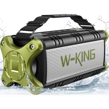 W-KING Bluetooth Speaker Wireless, 90W Max Loud Portable Outdoor Speaker