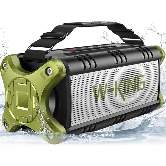 W-KING Bluetooth Speaker Wireless, 90W Max Loud Portable Outdoor Speaker