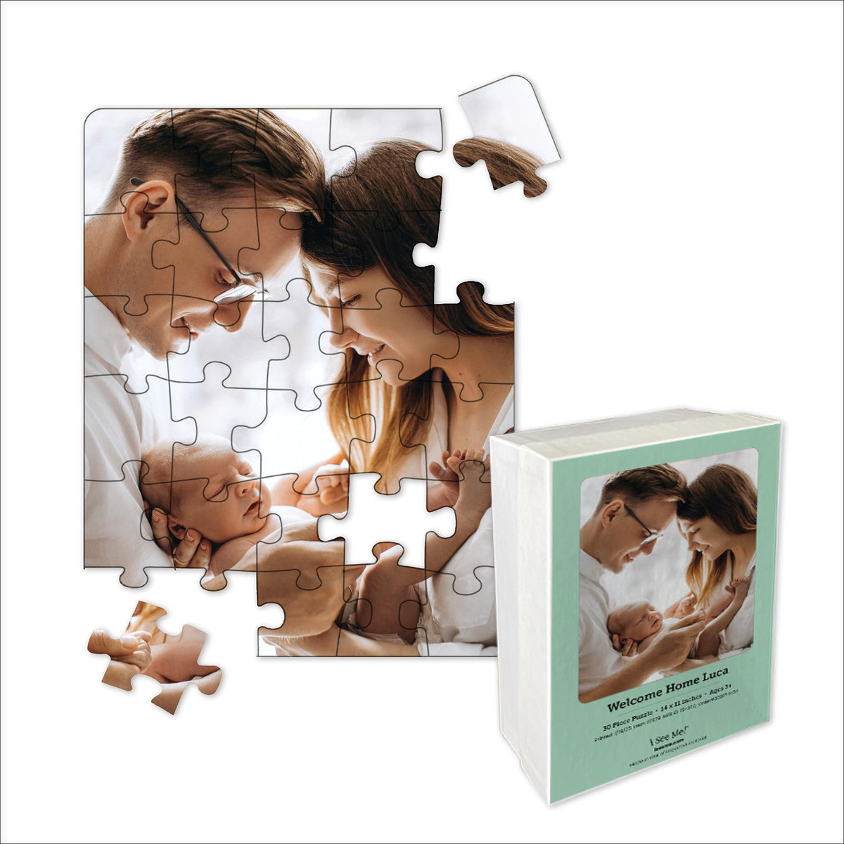 Photo Puzzle, Pet, Wedding, Family Reunion Puzzle | 500 Piece, Custom Jigsaw Puzzle for Adults (Horizontal/Landscape) | 20" x 16" | I See Me!