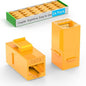 CAT6 RJ45 Keystone Coupler (24 Pack), Cat6 Keystone Jack Female to Female, Cat 6 Inline Keystone Jacks for Wall Plate & Patch Panel, RJ45 Ethernet Coupler Orange