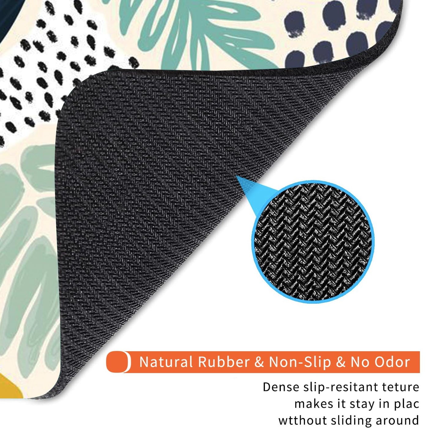 Armanza Square Mouse Pad Tropical Plants, Personalized Premium-Textured Custom Mouse Mat Design, Washable Mousepad Cloth, Non-Slip Rubber Base Computer Mouse Pads for Wireless Mouse