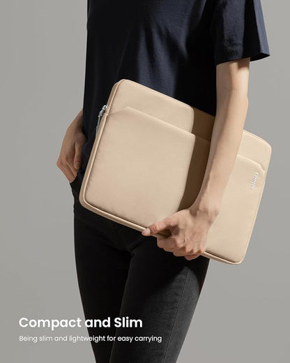 tomtoc Slim Laptop Sleeve for 15-inch 2025 New MacBook Air M4/A3241, M3/A3114, M2/A2941, 15 Inch Microsoft Surface Laptop AI PC/6/5, Dell XPS 15 Plus, Recycled Water-Resistant Protective Case Bag