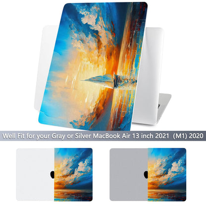 Batianda AstroGrid Case for MacBook Air 13 inch 2018-2020, Sunset Sail