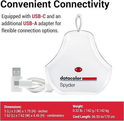 Datacolor Spyder Monitor Calibration Tool: Ensures Accurate & Consistent Color for Photos & Online Content