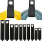 Heavy-Duty Storage Straps (Assorted 10 Pack) - Extension Cord Storage, Organizer, Cord Wrap Keeper, Cable Straps for Tools, Hoses, Rope, RV, Workshop and Garage Wall Storage and Organization