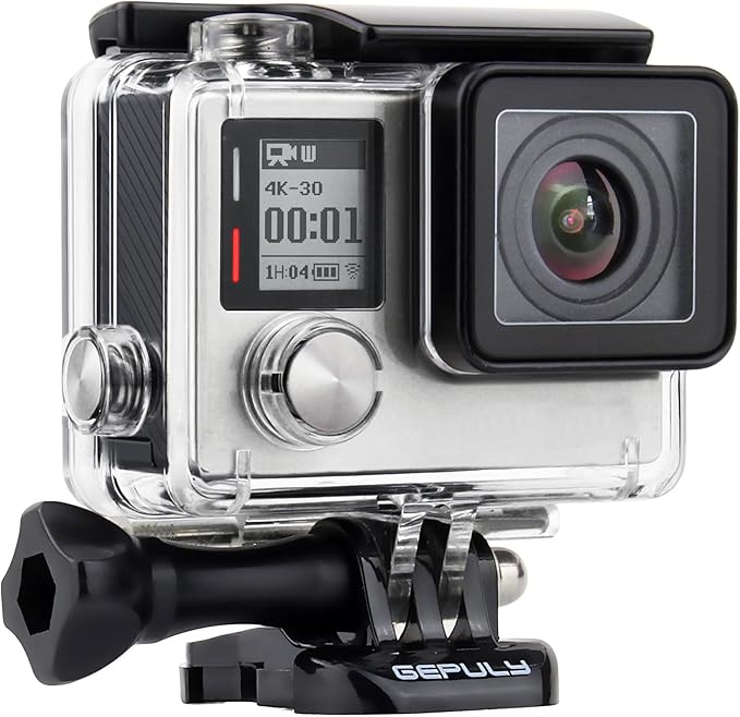 Waterproof Housing Case for GoPro Hero 4 Black, Hero 4 Silver, Hero 3+, Hero 3 Underwater Photography - Waterproof Up to 131 ft (40M) - with Quick Release Mount, Thumb Screw
