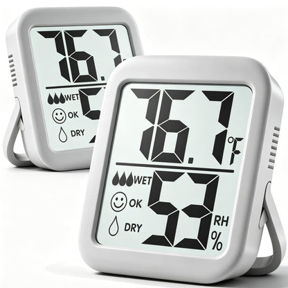 Antonki 2 Pack Room Thermometer Indoor Hygrometer